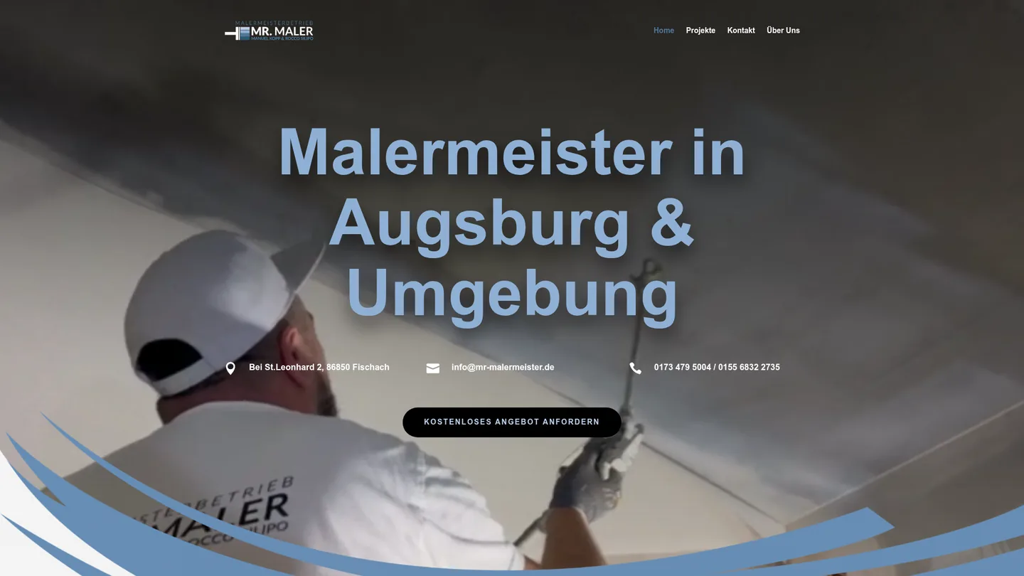 Website-Vorschau Mr. Maler GmbH